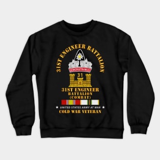 31st Engineer Bn (Combat) w COLD SVC Crewneck Sweatshirt